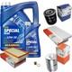 Mahle Inspection Set 6 L Mannol Special Plus 10w-30 For Audi Cabriolet 2.6