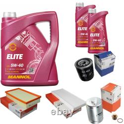 MAHLE Inspection Set 7 L MANNOL Elite 5W-40 for Audi Cabriolet 2.6 2.8 80