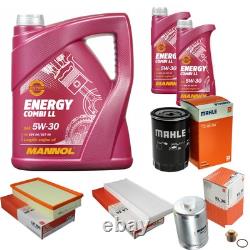 MAHLE Inspection Set 7L MANNOL 5W-30 Energy Combi LL for Audi Cabriolet 2.6