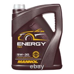 MAHLE Inspection Set 7L MANNOL 5W-30 Energy for Audi Cabriolet 2.6 2.0 E 2.8
