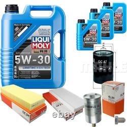 MAHLE Inspection Set 8 L Liqui Moly Longtime 5W-30 for Audi Cabriolet 2.3 E