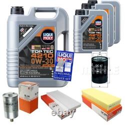 MAHLE Inspection Set 8 L Liqui Moly Top Tec 4210 0W-30 for Audi Cabriolet 2.3