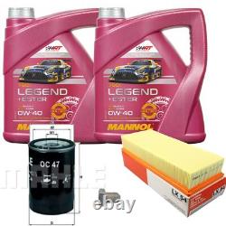 MAHLE Inspection Set 8 L MANNOL Legend+Ester 0W-40 for Audi Cabriolet 2.3 E MAHLE Inspection Set 8 L MANNOL Legend+Ester 0W-40 for Audi Cabriolet 2.3 E