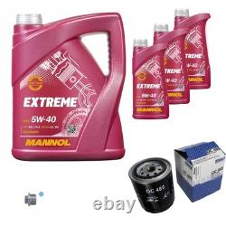 MAHLE Inspection Set MANNOL 8 L 5W-40 EXTREME for Audi Cabriolet 2.6 2.8 A6