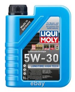 MAHLE Oil Filter 8 L LIQUI MOLY 5W-30 Longtime for Audi Cabriolet 2.6 2.8