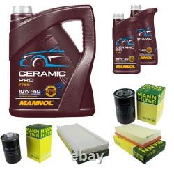 MANN Inspection Set 7L MANNOL Ceramic Pro 10W-40 for Audi Cabriolet 8G7 B4 MANN Inspection Set 7L MANNOL Ceramic Pro 10W-40 for Audi Cabriolet 8G7 B4