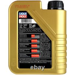 MANN Inspection Set LIQUI MOLY 6L 10W-40 for Audi Cabriolet 2.6 2.0 E 100