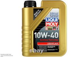 MANN Inspection Set LIQUI MOLY 6L 10W-40 for Audi Cabriolet 2.6 2.0 E 100