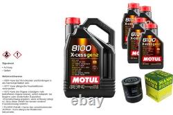 MANN Oil Filter 9L MOTUL 8100 X-CESS 5W-40 for Audi Cabriolet 2.6 2.8 A6