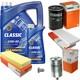 Mahle Inspection Set 6 L Mannol Classic 10w-40 For Audi Cabriolet 2.3 E Coupe