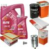 Mahle Inspection Set 6 L Mannol Elite 5w-40 For Audi Cabriolet 2.6 2.8 Coupe