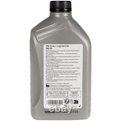 Mahle Oil Filter 6, L VW 0W-30 Longlife III Fe for Golf I Cabriolet