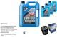 Mahle Oil Filter 8 Liqui Moly 5w-30 Long Life For Audi Cabriolet 2.6 2.8