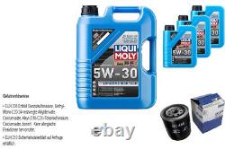 Mahle Oil Filter 8 LIQUI MOLY 5W-30 Long Life for Audi Cabriolet 2.6 2.8