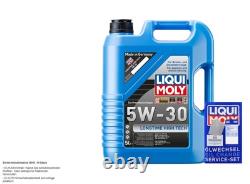 Mahle Oil Filter 8 LIQUI MOLY 5W-30 Long Life for Audi Cabriolet 2.6 2.8