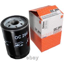 Mahle Oil Filter 9 L Mannol Legend + 0W-40 for Audi A4 1.6 1.8 T Cabriolet