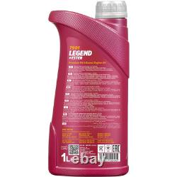 Mahle Oil Filter 9 L Mannol Legend + 0W-40 for Audi A4 1.6 1.8 T Cabriolet