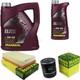 Mann-filter Inspection Set 6l Mannol Elite 5w-40 For Audi Cabriolet 2.6 2.8