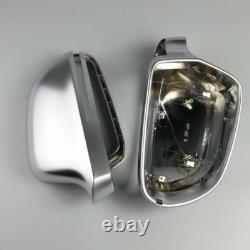 Matte gray side mirror covers for AUDI A5 B8 S5 RS5 Cabriolet Coupe #1