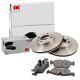 Nk Front Vented Brake Disc Lot + Pad For Audi Coupe Cabriolet