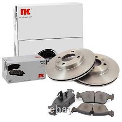 NK Lot Vented Front Brake Discs + Pads for Audi Coupe Cabriolet