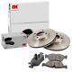 Nk Lot Vented Front Brake Discs + Pads For Audi Coupe Cabriolet