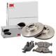 Nk Lot Ventilated Front Brake Discs + Pads For Audi Coupe Cabriolet