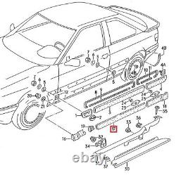 New Original Audi Coupé Lower Cabriolet Cover Molding Right O/s