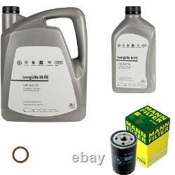 Oil Filter Mann 6 L VW engine 0W-30 Longlife (III) Fe for Golf I Cabriolet