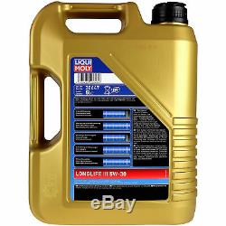 On Revision Filter Liqui Moly Oil 5l 5w-30 Audi Cabriolet 8g7 B4 2.3