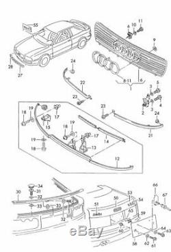 Our Audi 80 / S2 B4 V6 Coupe Cabrio Typ89 Grill Middle Original Has 895,853,683 01c