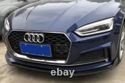 Polished Black Splitter Suitable For Audi A5 F5 2016-2019 Sportback Coupe Cabrio