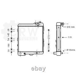 Radiator, Engine Water Cooler For Audi Coupe Convertible 90 8c B4 8g7