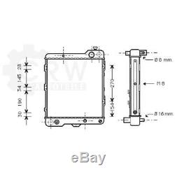 Radiator, The Water Engine Cooler Audi 90 Coupé Cabriolet 8b 8c B4 89