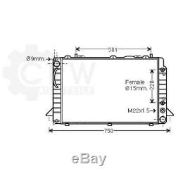 Radiator, The Water Engine Cooler Audi Cabriolet 8g7 B4 80 Before 89 8b