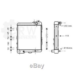 Radiator, The Water Engine Cooler Audi Coupé Cabriolet 90 8c B4 8g7