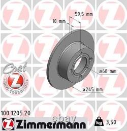 Rear Axle Brake Disc for Audi 100 80 90 Cabriolet Coupe