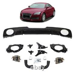 Rear diffuser with exhaust pipes for AUDI TT 8J Coupe Cabrio 06-14