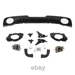 Rear diffuser with exhaust pipes for AUDI TT 8J Coupe Cabrio 06-14