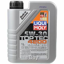 Revision On Oil Filters Liqui Moly 5w-6l 30 Audi Cabriolet 8g7