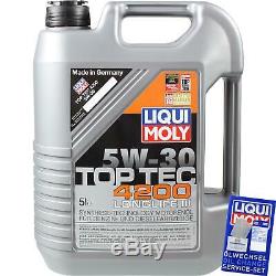 Revision On Oil Filters Liqui Moly 5w-6l 30 Audi Cabriolet 8g7