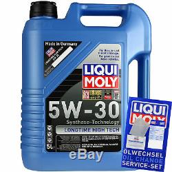 Revision On Oil Filters Liqui Moly 5w-6l 30 Audi Cabriolet 8g7 B4 2.6
