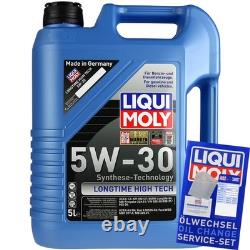 Revision of LIQUI MOLY Oil Filter 5L 5W-30 for Audi Cabriolet 8G7 B4 2.3