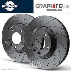 Rotinger Graphite Line Sport Front Axle Brake Discs for Golf Cabriolet