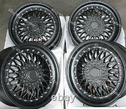 Rs 17 Black Alloy Wheels Audi 80 Coupé Cabriolet 90 100 Saab 900 9000 4x108