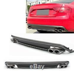 S5 Rs5 Look Diffuser For Audi A5 Coupe & Convertible With Standard Bumper