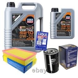 SCT Inspection Set 6 L Liqui Moly Top Tec 4210 0W-30 for Audi Cabriolet 2.6