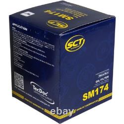 SCT Oil Filter 8 L Liqui Moly Top Tec 4210 0W-30 for Audi Cabriolet 2.6