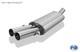 Silent Sport Fox Exhaust Audi 80/90 89 B3 Sedan+coupe And B4 Cabriolet 2x63mm Straight