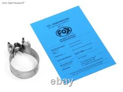 Silent Sport Fox Exhaust Audi 80/90 89 B3 Sedan+Coupe and B4 Cabriolet 2x63mm Straight